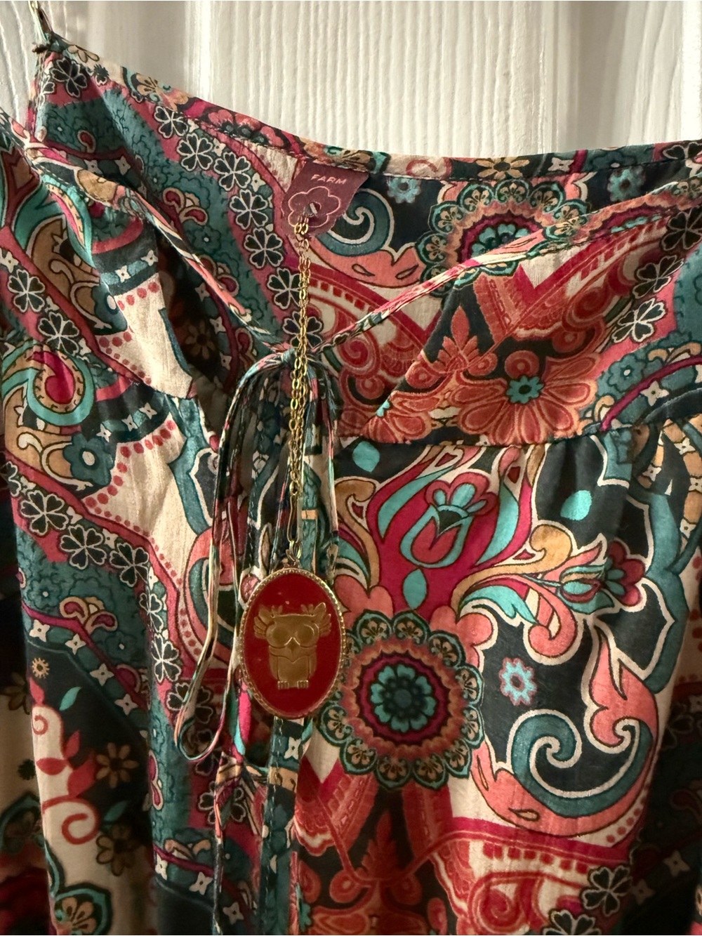 Vintage Farm Rio Paisley Dress Size Small - Picture 11 of 15